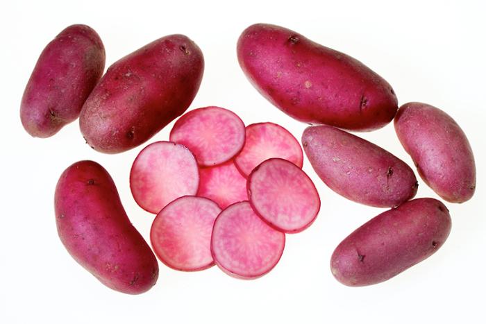 Red skinned AmaRosa potatoes