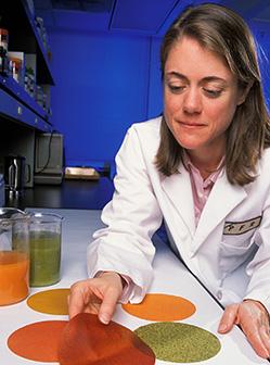 Food technologist Tara McHugh examines fruit- and vegetable-based edible films