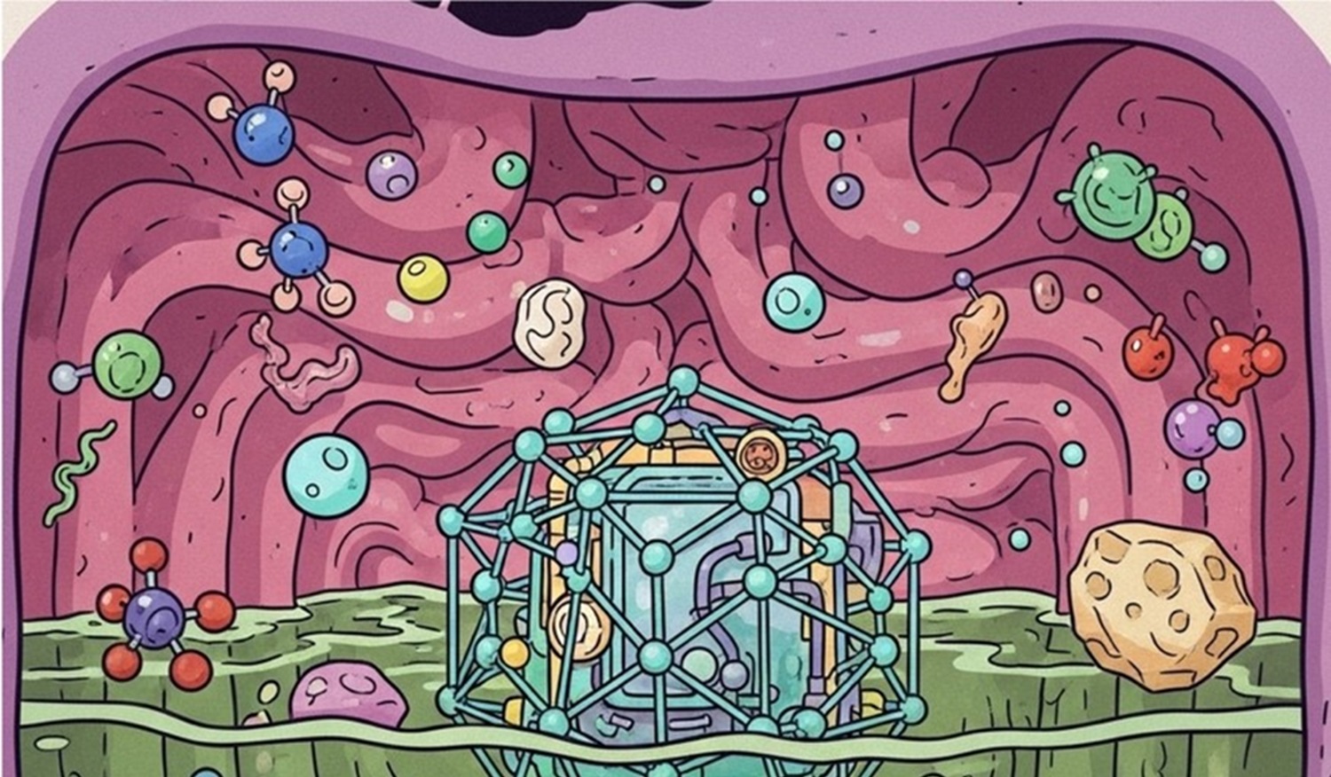 An image created by AI depicting a cow’s rumen. Courtesy of Iowa State University.