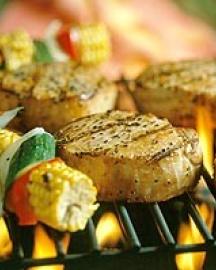 food on a grill