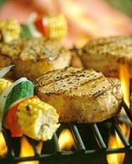 food on a grill